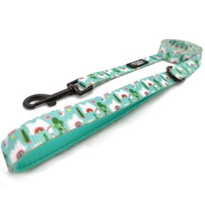 Vibfy Hondenriem - Alpaca's - Lichtgroen - Lengte 160 cm - Breedte 2,5 cm