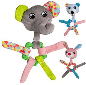 jackandvanilla Jack and Vanilla Puppyspeelgoed - Knuffel met piep, knisper en bijtring