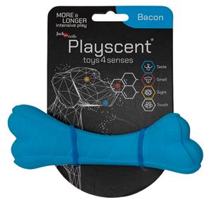 jackandvanilla Hondenspeelgoed rubber kauwbot 16 cm bacon