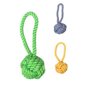 nobleza Honden touwbal met lus 18 cm