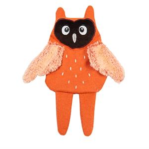 jackandvanilla Jack and Vanilla Hondenspeelgoed - Knuffel met knisper - Gerecycled - Uil - 33 cm