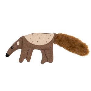 jackandvanilla Jack and Vanilla Hondenspeelgoed - Knuffel met knisper - Gerecycled - Miereneter - 40 cm