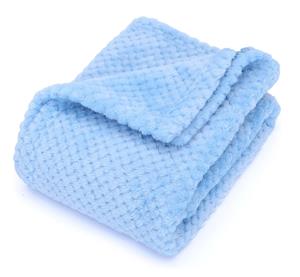Nobleza Deken voor hond en kat - Pluche - Lichtblauw - Maat L - 100x120 cm