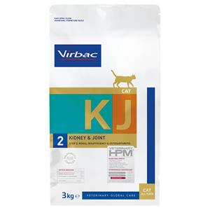 3kg Virbac Veterinary HPM Cat Kidney & Joint Support KJ2 Katten Droogvoer