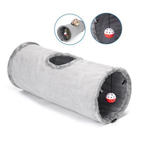 Nobleza Kattenspeelgoed - Luxe tunnel - Pluche - 60 cm