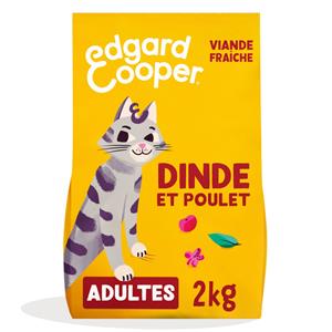 2kg Edgard & Cooper Senior Kip, Kalkoen - Kattenvoer