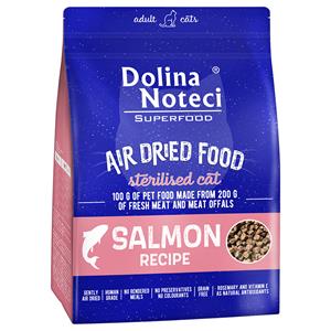 Dubbelpak: 2x1kg Dolina Noteci Superfood Sterilised Feline Zalm droog kattenvoer