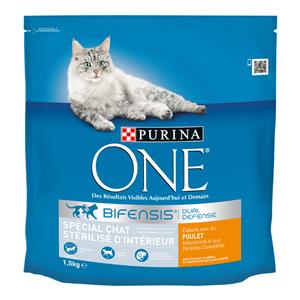4 x 1,5 kg Purina One Sterilized Indoor Chicken Cam Food