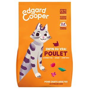 Edgard & Cooper 2kg  Adult graanvrij kip - Kattenvoer