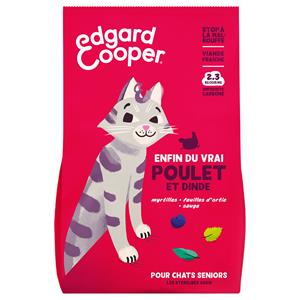 Edgard & Cooper 2kg  Senior Kip, Kalkoen - Kattenvoer