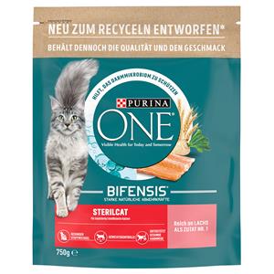 Purina One 750 g Sterilcat met Zalm  kattenvoer