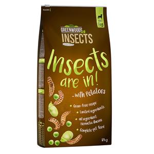 24 kg Insecten met aardappelen, erwten en Fava Beans Greenwoods Insecten Droog Hondenvoer