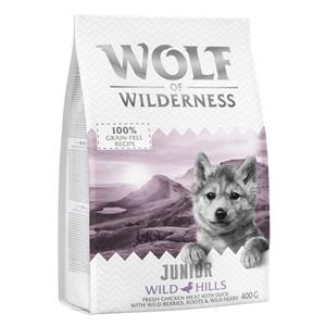 Wolf of Wilderness Junior "Wild Hills" - Eend Hondenvoer 400 g
