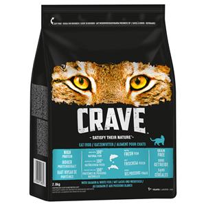 Crave Kat Droogvoer Adult met Zalm & Witvis Kattenvoer - 2,8 kg