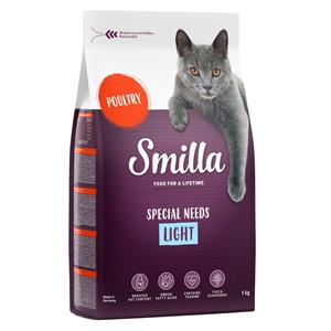 1kg Light met Gevogelte Smilla Kattenvoer