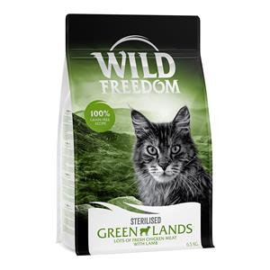 Wild Freedom Adult "Green Lands" Sterilised Lam – Graanvrij Kattenvoer - Dubbelpak: 2 x 6,5 kg