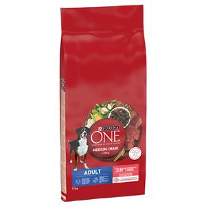 12kg Medium/Maxi Adult Rund & Rijst Purina ONE Hondenvoer