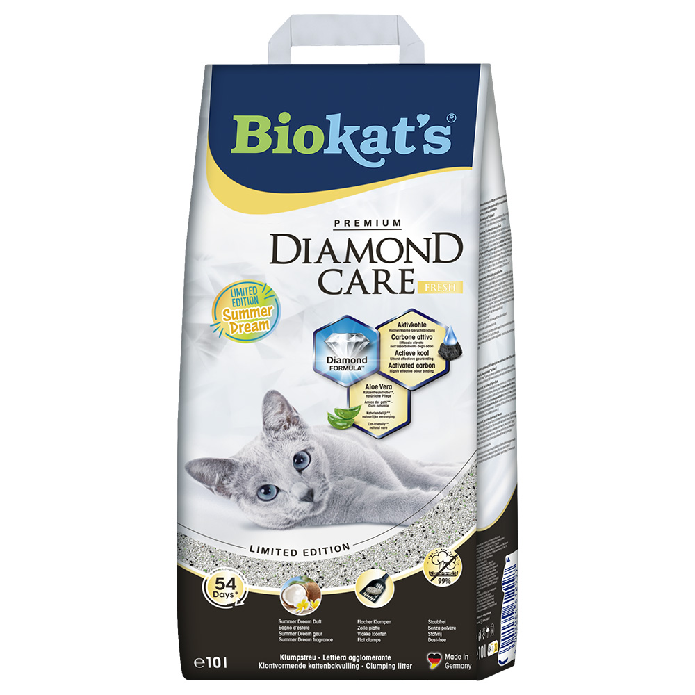 BioKat's 10l Biokat´s Diamond Care Fresh Summer Dream Kattenbakvulling