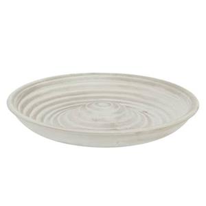 Esschert Design Vogelbad/voederschaal - grijs - keramiek - D28,8 x H5,5 cm - drinkschaal voor tuinvogels -