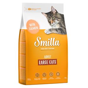 Smilla 1 kg  droogvoer voor een probeerprijs! - Adult XXL-brokken met Zalm Kattenvoer