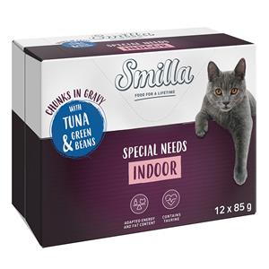 Smilla Indoor Hapjes met Groenten 12 x 85 g - Tonijn & Sperziebonen