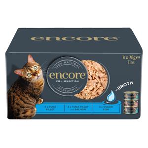 8x70g Encore Can Mix Fish Selection Multipack nat kattenvoer