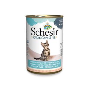 Schesir Kattenvoer 6 x 140 g - Kitten Tonijn met Aloë