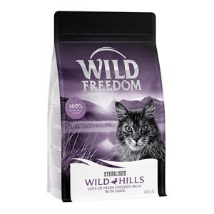 Wild Freedom Adult "Wild Hills" Sterilised Eend – Graanvrij Kattenvoer - 400 g