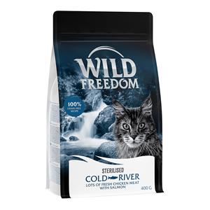 Wild Freedom 2 + 1 gratis!  Droogvoer - Adult Cold River Sterilised - Zalm (Graanvrij)