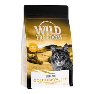 Wild Freedom Adult "Golden Valley" Sterilised Konijn – Graanvrij Kattenvoer - 400 g