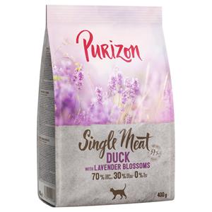 400 g Single Meat Eend met Lavendelbloesem Purizon Katten Droogvoer