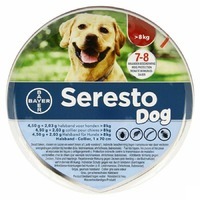 Seresto vlooien- en tekenband voor Grote honden (> 8 kg) > 8 kg (Halsband 70 cm) -  vlooienhalsband voor honden - BE