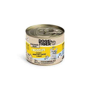 Voordeelpakket: 12x200g Dogs'n Tiger Snackmenu Kip met Zalm kattenvoer nat