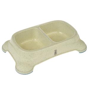 TIAKI dubbele voerbak 2x 650ml voor honden