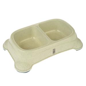 TIAKI dubbele voerbak 2 x 950 ml voor honden