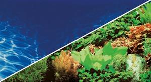 Hobby Foto Achterwand Pre Cut Plants 8/Marin Blue 100CM x 50CM