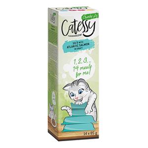 Catessy Hapjes in sausbakjes 14 x 85 g - met Atlantische zalm