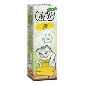 Catessy Hapjes in sausbakjes 14 x 85 g - met Kip