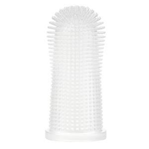 kooa siliconen vingertandenborstel L 5 cm, 1 stuk, voor honden