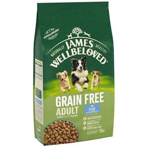 10kg Adult Graanvrij Vis & Groenten James Wellbeloved Hondenvoer