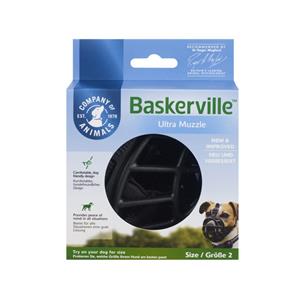 Muilkorf Baskerville Ultra 2.0 - Maat 2: Bijv. Dwergschnauzer, West Highland White Terrier