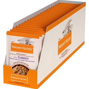 Nature’s Variety Nature's Variety Bites in Saus 22 x 85 g Kattenvoer - met Kalkoen