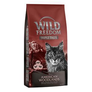 6,5 kg Wild Freedom Katten Droogvoer Spirit of America - Graanvrij 6,5 kg + Filet Snack Kip 100 g