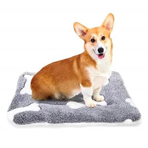Nobleza Hondenkleed - Pluche - Grijs / wit - Maat M - 55x70 cm