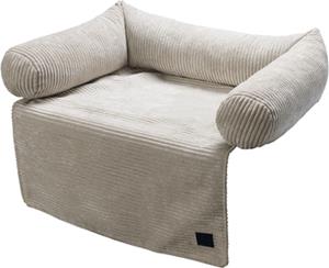 Designed by Lotte Bankkussen Ribbed Lichtgrijs 70 x 50 x 13,5 cm