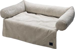 Designed by Lotte Bankkussen Ribbed Lichtgrijs 90 x 55 x 13,5 cm