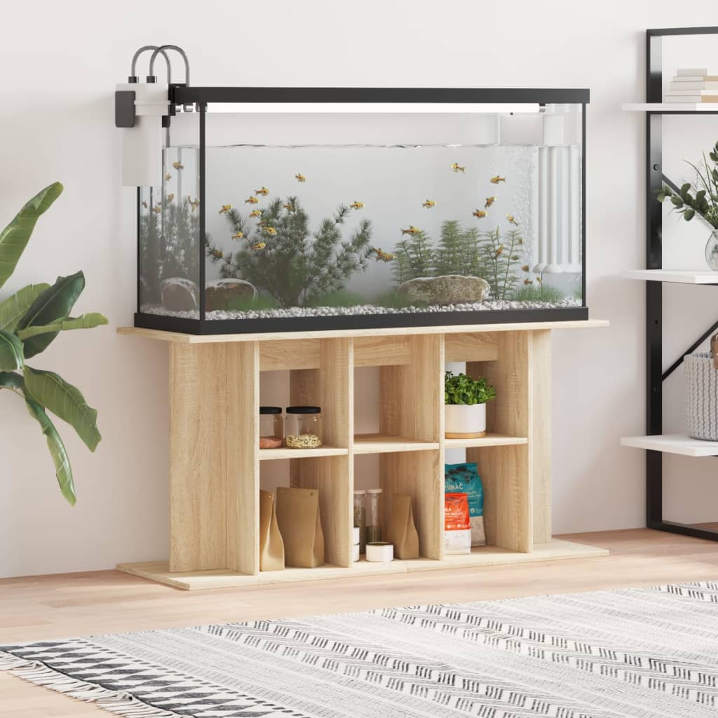 VidaXL Aquariumstandaard 120x40x60 cm bewerkt hout sonoma eikenkleurig