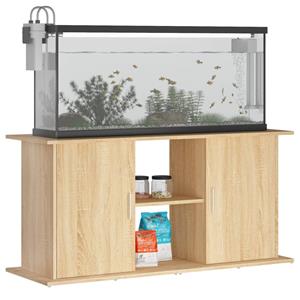 vidaxl Aquariumstandaard 121x41x58 cm bewerkt hout sonoma eikenkleurig