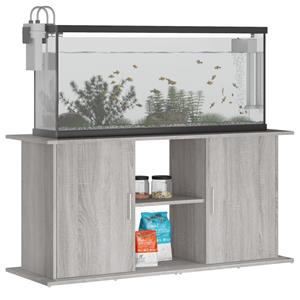 vidaxl Aquariumstandaard 121x41x58 cm bewerkt hout grijs sonoma eiken