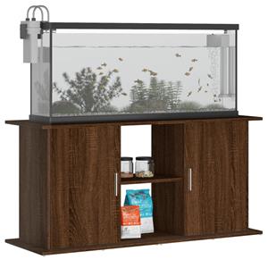 vidaxl Aquariumstandaard 121x41x58 cm bewerkt hout bruineikenkleurig